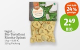 Bio-Tortelloni Ricotta-Spinat Angebote von tegut... Bio bei tegut Ansbach für 2,49 €