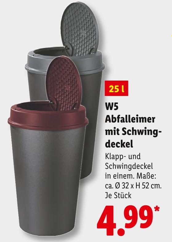 Abfalleimer mit Schwingdeckel
