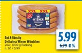 Aktuelles Delikatess Wiener Würstchen Angebot bei diska in Dresden ab 5,99 €