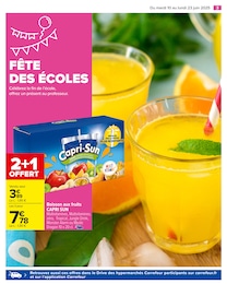 Prix et réduction Capri-Sun dans le prospectus Carrefour en cours Offre Capri-Sun dans le catalogue Carrefour du moment à la page 5