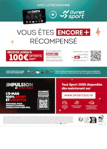 Prospectus Sport 2000 à Proville, "Ça matche !", 2 pages de promos valables du 30/09/2024 au 13/10/2024