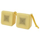 Bluetooth-Lautsprecher gelb/2er-Set wasserdicht Angebote von VAPPEBY bei IKEA Speyer für 24,00 €