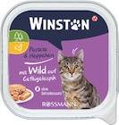 Katze Feine Pastete & Häppchen von Winston für 0,25 € bei Rossmann im Angebot Katze Feine Pastete & Häppchen von Winston im aktuellen Rossmann Prospekt