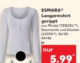Langarmshirt gerippt bei Kaufland im Zittau Prospekt für 5,99 €