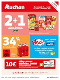 Catalogue Auchan Hypermarché à La Côte, avec 52 pages Prospectus Auchan Hypermarché à La Côte, "Auchan", 52 pages, 30/11/2022 - 06/12/2022