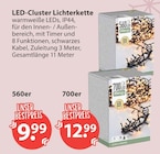 LED-Cluster Lichterkette im V-Markt Prospekt LED-Cluster Lichterkette von im aktuellen V-Markt Prospekt für 9,99 €