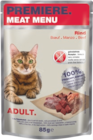 Promo 3+1 offert sur tous les pochons Premiere Meat menu 85 g à  dans le catalogue Maxi Zoo à Bias