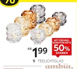 Teelichtglas im Angebot bei XXXLutz Möbelhäuser in Ahaus Teelichtglas Angebote von Ambia Home bei XXXLutz Möbelhäuser Ahaus für 1,99 €