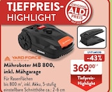 Mähroboter MB 800, inkl. Mähgarage bei ALDI SÜD im Prospekt "" für 369,00 €