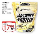 Protein Vanille im Angebot bei GLOBUS in Duisburg Protein Vanille Angebote von Iron Maxx bei GLOBUS Duisburg für 17,99 €