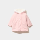 Manteau doublé à capuche rose clair bébé fille à 20,99 € dans le catalogue La Halle