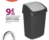 Poubelle Cuisine Swing 25 L - CURVER - Mr.Bricolage à Créteil Poubelle Cuisine Swing 25 L - CURVER en promo chez Mr.Bricolage Créteil à 9,90 €