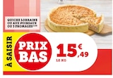 Quiche Lorraine ou aux Poireaux ou 3 Fromages dans le catalogue U Express