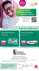 mea - meine apotheke Apotheken Prospekt der aktuellen Woche mit 4 Seiten, gültig von 01.06.2026 bis 30.06.2026, in Untermünkheim und Umgebung Aktueller mea - meine apotheke Apotheken Prospekt in Untermünkheim und Umgebung, "Unsere Juni-Angebote" mit 4 Seiten, 01.06.2026 - 30.06.2026