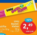 Bastelkleber von UHU für 2,49 € bei budni im Angebot Bastelkleber von UHU im aktuellen budni Prospekt