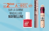 Promo Le 2ème à -80% sur la gamme maquillage Maybelline à  dans le catalogue Supermarchés Match à Bavay