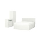 Aktuelles Schlafzimmermöbel 3er-Set weiß 160x200 cm Angebot bei IKEA in Ingolstadt ab 528,98 €