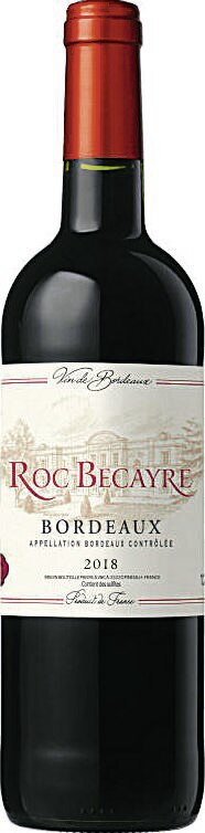 Vin Bordeaux Rouge - Roc Becayre - Géant Casino Vin Bordeaux Rouge - Roc Becayre à 11,02 € dans le catalogue Géant Casino "Maxi lot maxi éco"