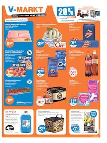 Prospekt der Woche "V-Markt einfach besser einkaufen" Seite 1, 08.10.2026 bis 14.10.2026 für Mainburg Aktueller Prospekt "V-Markt einfach besser einkaufen" Seite 1 von 21 Seiten für Mainburg