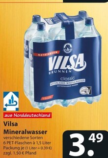 Vilsa Mineralwasser bei famila Nordost in Stade Vilsa Mineralwasser im Angebot bei famila Nordost Stade für 3,49 €