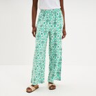 Pantalon large fluide taille élastiquée ecru femme à 9,99 € dans le catalogue La Halle