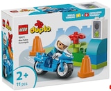 Blaues Polizeimotorrad von LEGO im aktuellen Rossmann Prospekt für 5,99 €