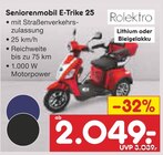 Seniorenmobil E-Trike 25 von Rolektro im aktuellen Netto Marken-Discount Prospekt für 2.049,00 €