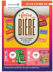 Catalogue E.Leclerc à Arbouans cette semaine, valable du 14/10/2025 au 25/10/2025 Prospectus E.Leclerc à Arbouans, "la foire à la BIÈRE", 20 pages de promos valables du 14/10/2025 au 25/10/2025