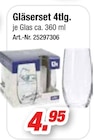 Gläserset im Angebot bei Möbel AS in Ludwigshafen Gläserset Angebote bei Möbel AS Ludwigshafen für 4,95 €