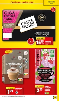 Promo Carte Noire dans le catalogue Lidl du moment à la page 21