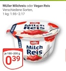 Milchreis im Angebot bei GLOBUS in Oberhausen Milchreis Angebote von Müller bei GLOBUS Oberhausen für 0,39 €