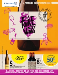 Prospectus Supermarchés E.Leclerc en cours, LA FOiRE AUX ViNS, 104 pages, 26/09/2026 - 11/10/2026 Catalogue Supermarchés E.Leclerc en cours à Chaumont et alentours, LA FOiRE AUX ViNS, 104 pages, 26/09/2026 - 11/10/2026