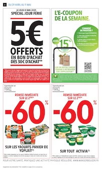Catalogue Intermarché de la semaine 19, "2+1 OFFERT SUR UNE SÉLECTION DE PRODUITS LAITIERS", page 2, 29/04/2025 - 11/05/2025 Prospectus Intermarché en cours, "2+1 OFFERT SUR UNE SÉLECTION DE PRODUITS LAITIERS", page 2 sur 44