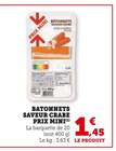 Bâtonnets Saveur Crabe - PRIX MINI - U Express à La Roche-sur-Yon Bâtonnets Saveur Crabe - PRIX MINI en promo chez U Express La Roche-sur-Yon à 1,45 €
