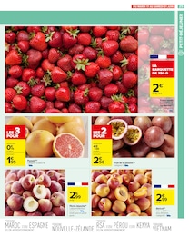 Prix et réduction Fraises dans le prospectus Carrefour en cours Offre Fraises dans le catalogue Carrefour du moment à la page 27