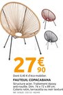 Fauteuil copacabana - Mr.Bricolage à Saint-Nazaire Fauteuil copacabana en promo chez Mr.Bricolage Saint-Nazaire à 27,90 €