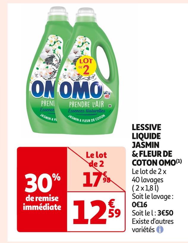 Promo Lessive Liquide Omo chez E.Leclerc