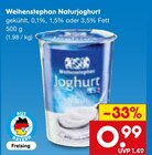 Naturjoghurt im Angebot bei Netto Marken-Discount in Regensburg Naturjoghurt Angebote von Weihenstephan bei Netto Marken-Discount Regensburg für 0,99 €