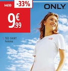 Tee-shirt à manches courtes Anna Femme - Only à 9,99 € dans le catalogue Intersport