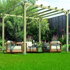Pergola autoportante Ipomée en bois l.300 x L.300 x H.247 cm - Stelmet - Castorama à Lambersart Pergola autoportante Ipomée en bois l.300 x L.300 x H.247 cm - Stelmet en promo chez Castorama Lambersart à 149,00 €