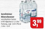 Mineralwasser im Angebot bei Markant in Wismar Mineralwasser Angebote von Gerolsteiner bei Markant Wismar für 3,99 €