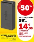 Batterie de secours 20 000 mAh - SBS en promo chez U Express Vaulx-en-Velin à 14,99 €