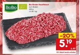 Netto Marken-Discount Oederan - Bio Rinder Hackfleisch Angebot im Prospekt Bio Rinder Hackfleisch bei Netto Marken-Discount im Oederan Prospekt für 5,19 €