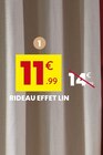 Rideau effet lin - Stokomani à La Seyne-sur-Mer Rideau effet lin en promo chez Stokomani La Seyne-sur-Mer à 11,99 €