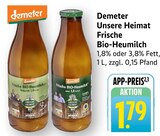 Frische Bio-Heumilch fettarm 1,8% im Angebot bei EDEKA in Karlsruhe Frische Bio-Heumilch fettarm 1,8% Angebote von Demeter bei EDEKA Karlsruhe für 1,79 €