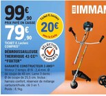 Débroussailleuse thermique 43 CC - FOXTER - E.Leclerc à Le Havre Débroussailleuse thermique 43 CC - FOXTER en promo chez E.Leclerc Le Havre à 79,90 €