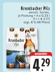 Aktuelle Krombacher Angebote bei E center in Borken Aktuelles Pils Angebot bei E center in Borken ab 4,29 €