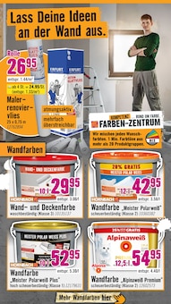 Wandfarbe im Hornbach Prospekt "Du kannst es Dir vorstellen. Du kannst es auch bauen." mit 32 Seiten (Münster)