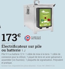 Électrificateur sur pile ou batterie - Espace Emeraude à Rennes Électrificateur sur pile ou batterie en promo chez Espace Emeraude Rennes à 173,00 €