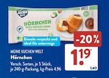 Hörnchen von MEINE KUCHEN WELT für 1,19 € bei ALDI SÜD im Angebot Hörnchen von MEINE KUCHEN WELT im aktuellen ALDI SÜD Prospekt